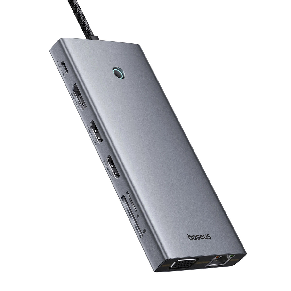 Hub USB-C Baseus PortalJoy, 13 en 1, Gris B00053002811-01