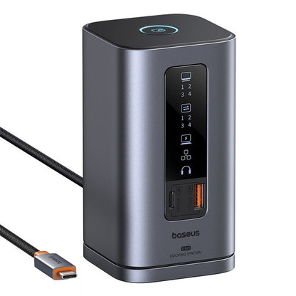 Hub USB-C Baseus SpaceMate, 11in1, Grau B00568101813-00