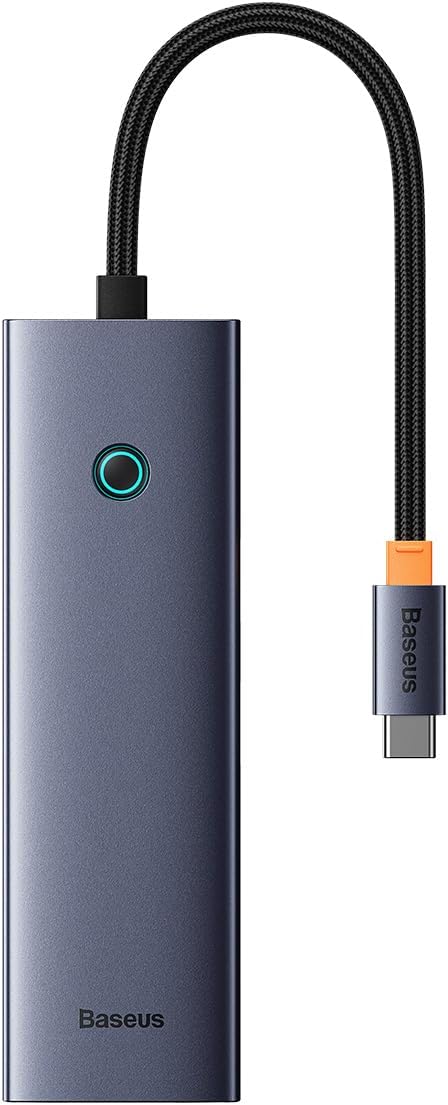Hub USB-C Baseus UltraJoy, 4 x USB-A 3.0 - 1 x USB-C - 1 x HDMI, Gri B00052807813-01