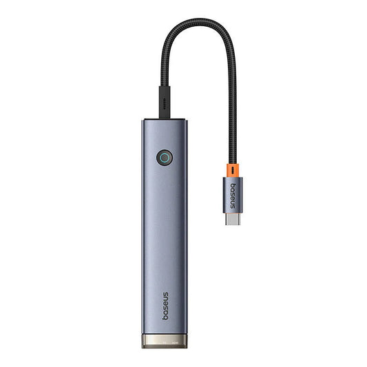 Hub USB-C Baseus UltraJoy, 2 x USB-A 3.0 - 1 x USB-A - 2 x USB-C - 1 x HDMI, Gri B00052802811-02