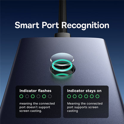 Hub USB-C Baseus UltraJoy, 4 x USB-A 3.0 - 1 x USB-C - 1 x HDMI - 1 x VGA, Grau B00052803811-01