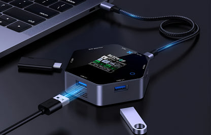 USB-C Hub BlitzWolf BW-TH16, 8in1, Grau