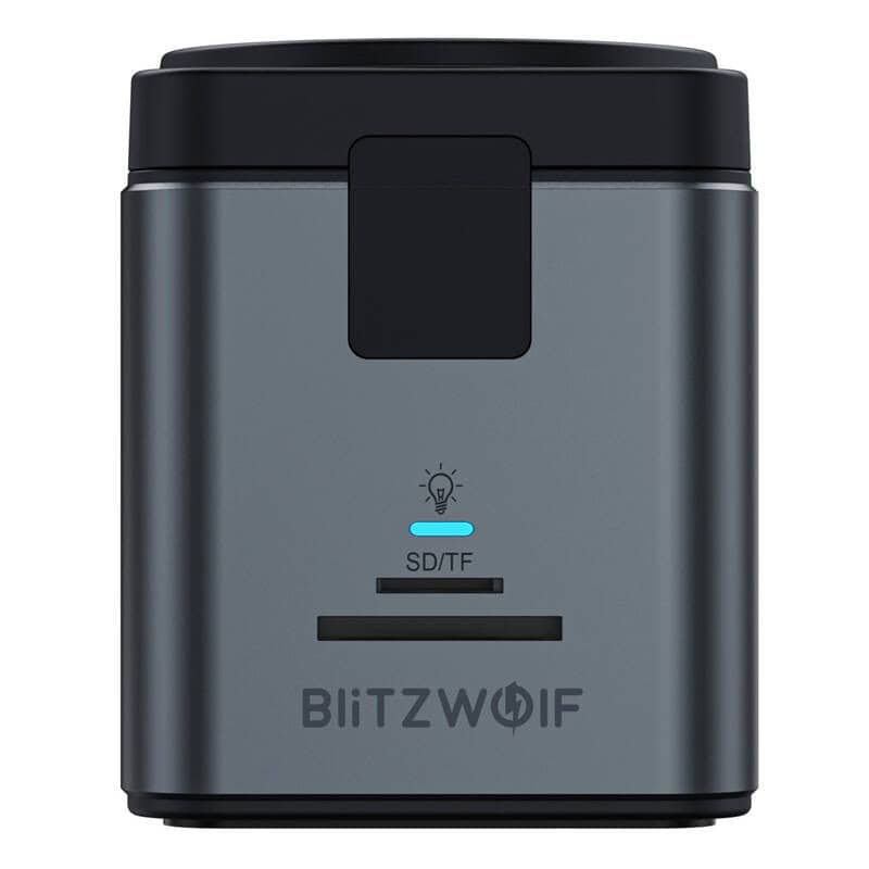 USB-C Hub mit QI Wireless Charging BlitzWolf BW-TH17, 9in1, Schwarz