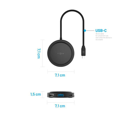 USB-C Fixed MagHub, 7in1, Schwarz