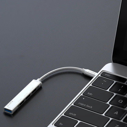 Hub USB-C HAVIT HB41, 4 en 1, Argenté