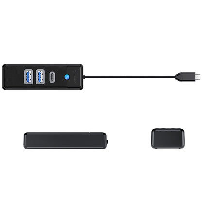 Hub USB-C Orico PWC2U-C3, 2 x USB-A 3.0 - 1 x USB-C, Noir