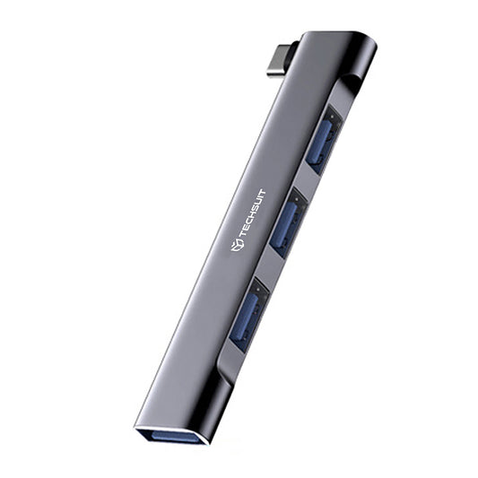 Hub USB-C Techsuit H13 ZenithDock, 4en1, Gris