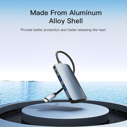 Hub USB-C Yesido HB16, 7en1, Gris