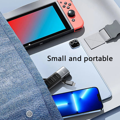 Hub USB-C Yesido HB24, 5en1, Gris