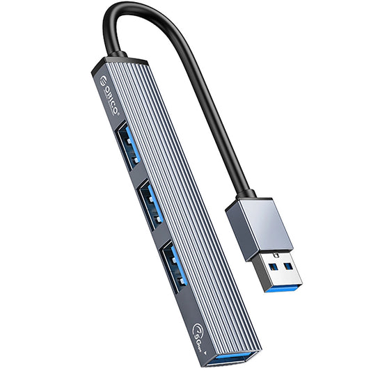 USB-Hub Orico AH-A13, 1 x USB-A 3.0 - 3 x USB-A, Grau