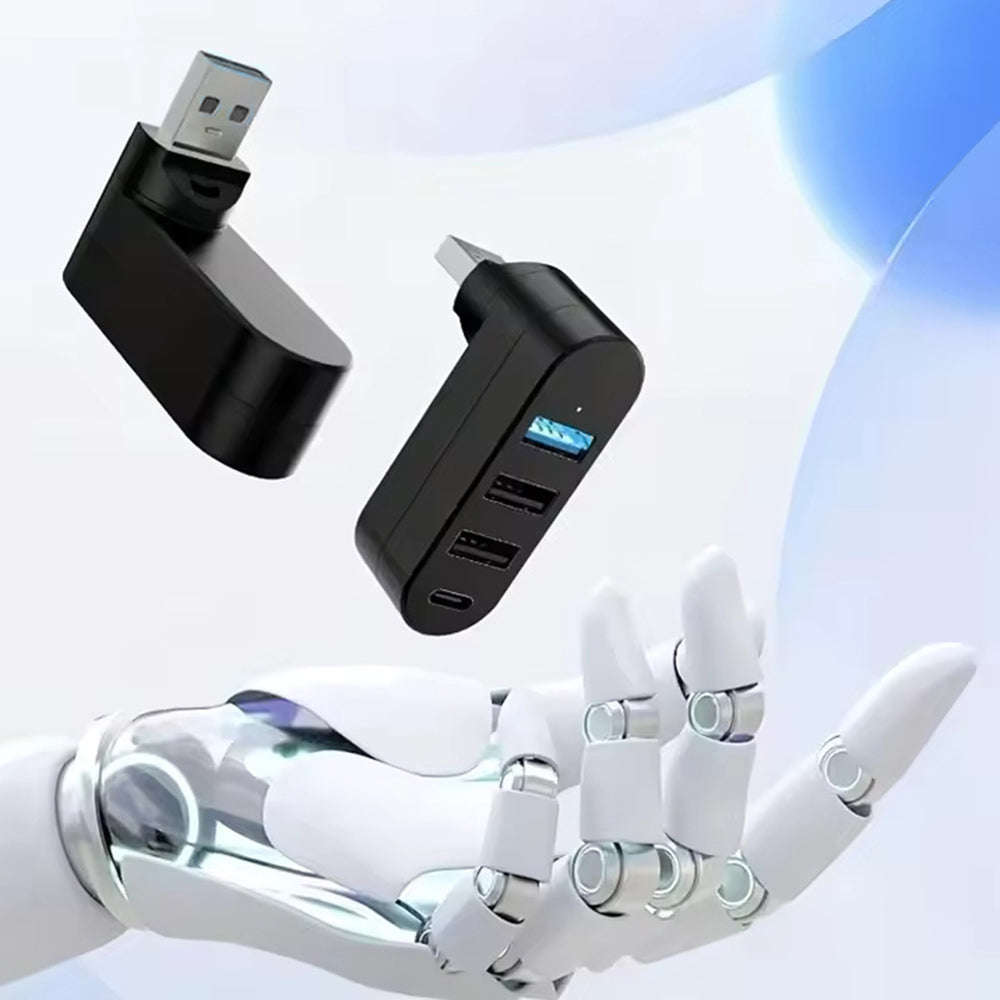 USB-Hub Techsuit H17 SplitterNode, 4in1, Schwarz