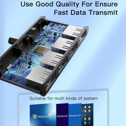 USB-Hub Yesido HB12, 4in1, Grau