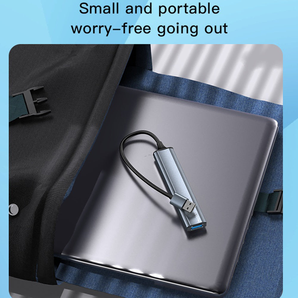 Hub USB Yesido HB18, 4en1, Gris