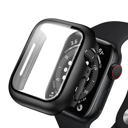 Coque Anank Screen Guard pour Apple Watch Series 7 41mm, Noire