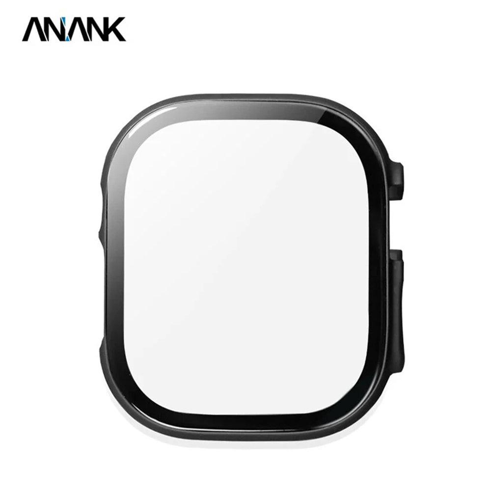 Anank Screen Guard Hülle für Apple Watch Series 7 41mm, Schwarz