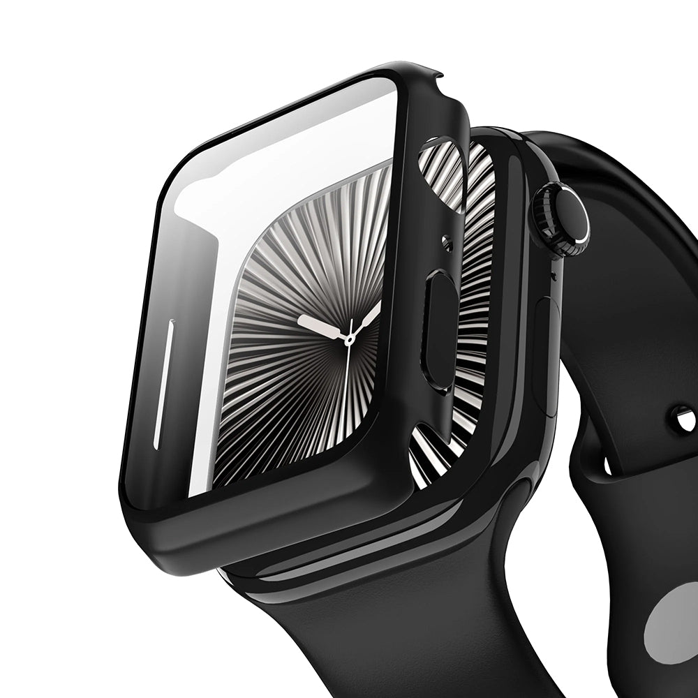 Anank Screen Guard Hülle für Apple Watch Series 7 45mm, Schwarz