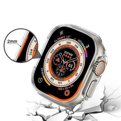 Anank Screen Guard Hülle für Apple Watch Series 7 45mm, Schwarz
