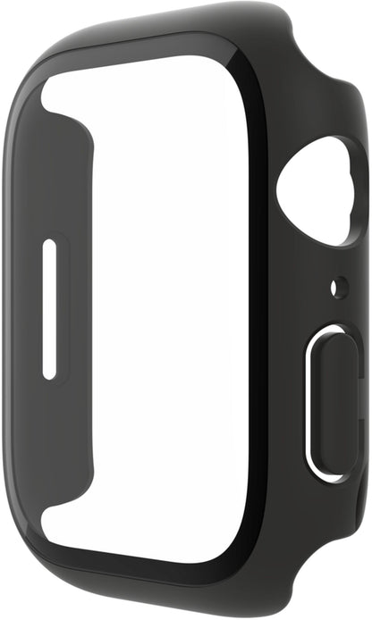 Belkin ScreenForce TemperedCurve Hülle für Apple Watch 44mm / 45mm Series, Schwarz OVG004zzBK-REV