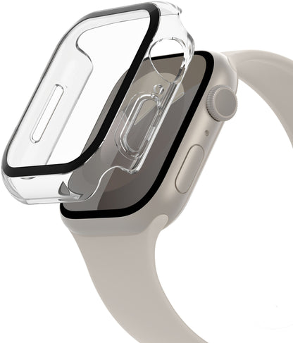 Coque Belkin ScreenForce TemperedCurve pour Apple Watch 44mm / 45mm Series, Transparente OVG004zzCL-REV