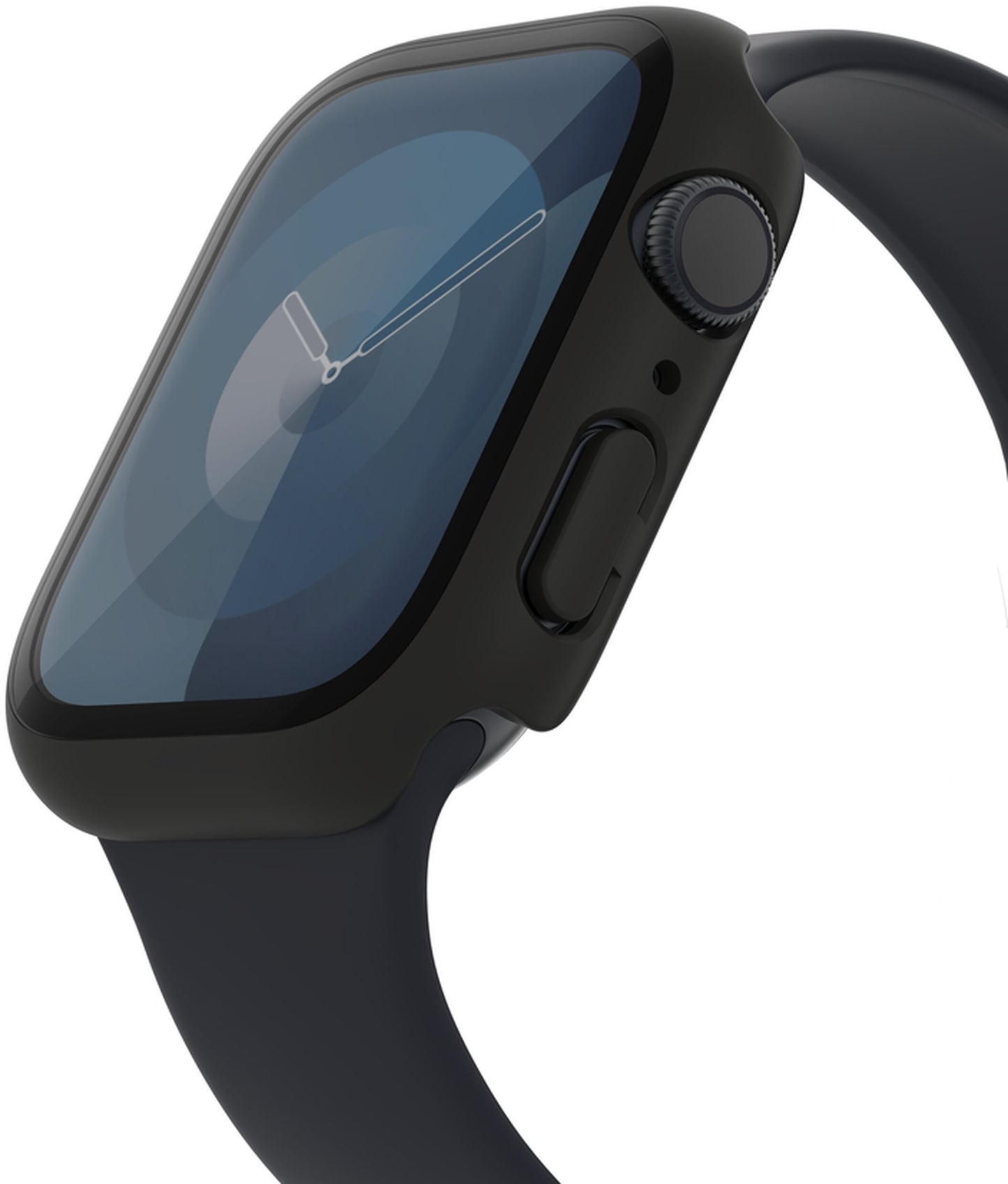 Belkin ScreenForce TemperedCurve Hülle für Apple Watch 44mm / 45mm Series, Schwarz OVG004zzBK-REV