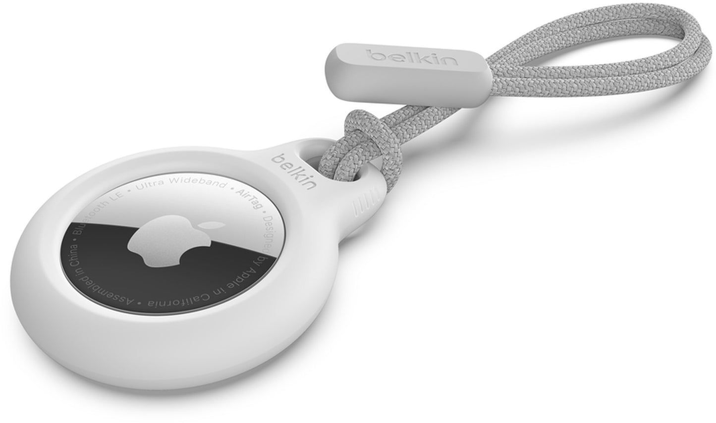 Étui Belkin Strap pour Apple AirTag, Blanc F8W974btWHT