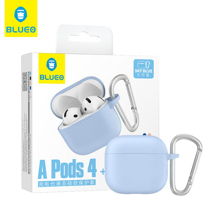 Coque Blueo Liquid pour Apple AirPods 4, Bleue