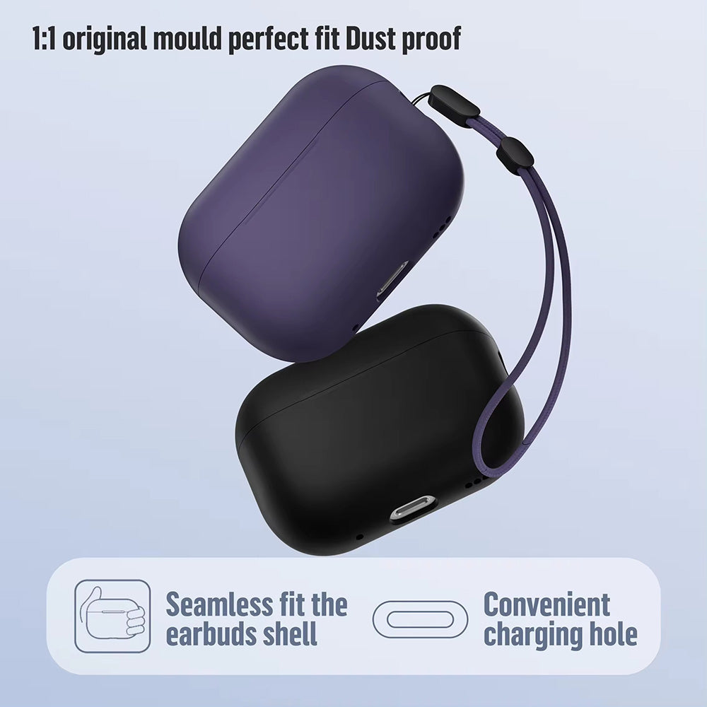 Blueo Liquid Hülle für Apple AirPods Pro 2, Lila