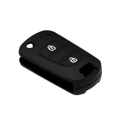 Techsuit 2003.04 Car Key Cover for Hyundai Elantra / Kia Picanto, Black