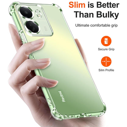 Kameraschutz-Hülle für Xiaomi Poco C65 / Redmi 13C, Techsuit, stoßfest klar, transparent