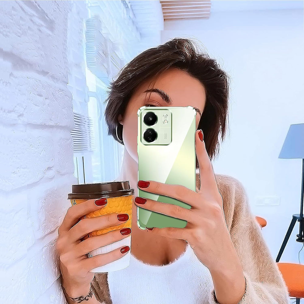 Kameraschutz-Hülle für Xiaomi Poco C65 / Redmi 13C, Techsuit, stoßfest klar, transparent