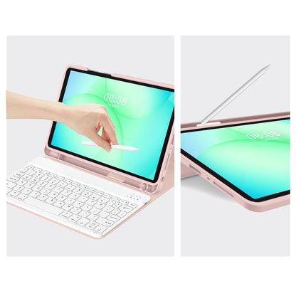 Étui avec clavier pour Samsung Galaxy Tab A11+ / Tab A9+, Tech-Protect, SC PEN, Rose
