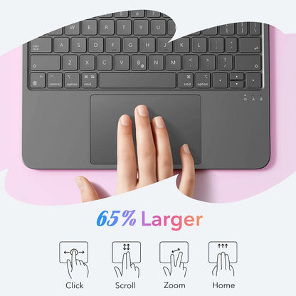 Tastaturhülle für Apple iPad (2025) / (2022), ESR, Flex, Grau