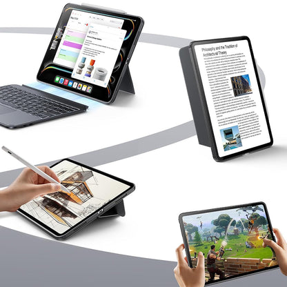 Étui avec Clavier pour Apple iPad (2025) / (2022), ESR, Shift, Gris