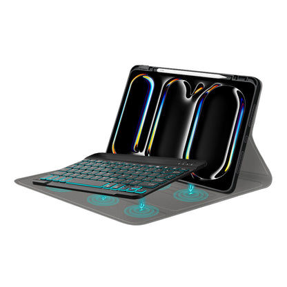 Housse avec clavier pour Apple iPad Pro 11 (2024), Techsuit, CozyTab, Noir