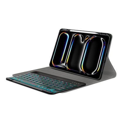 Housse avec clavier pour Apple iPad Pro 11 (2024), Techsuit, CozyTab, Noir