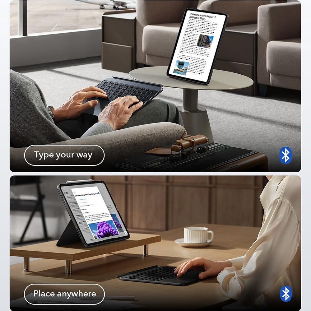 Étui avec Clavier pour Apple iPad Pro 13 (2024), ESR, Shift, Gris