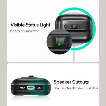 Étui ESR Pulse Magnetic FlickLock pour Apple AirPods Pro 3, Bleu Marine