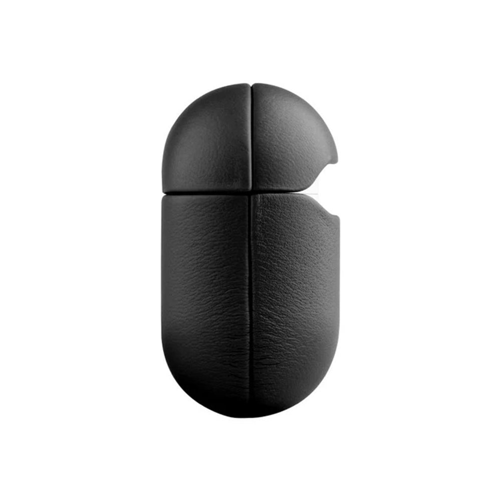 Hülle Fixed PodsLeather für Apple AirPods 4, Schwarz