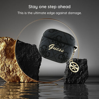 Guess 4G Charm Hülle für Apple AirPods 4, Braun