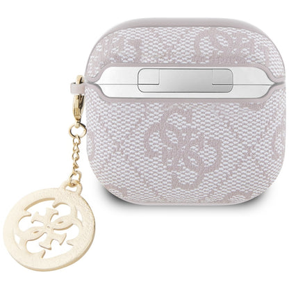 Housse Guess 4G Strass Charm pour Apple AirPods 4, Rose