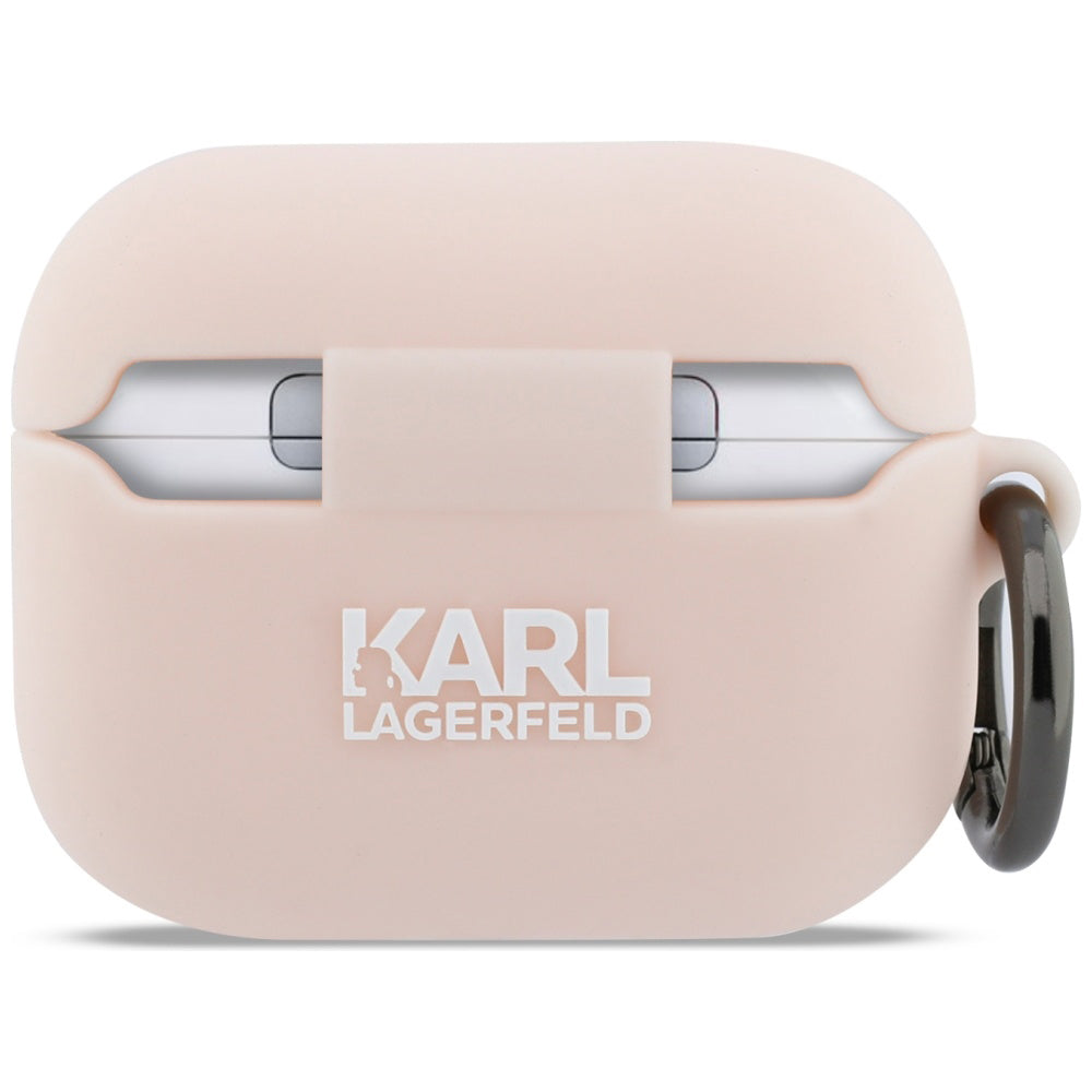 Étui Karl Lagerfeld Silicone Tête de Choupette 3D pour Apple AirPods Pro 3, Rose