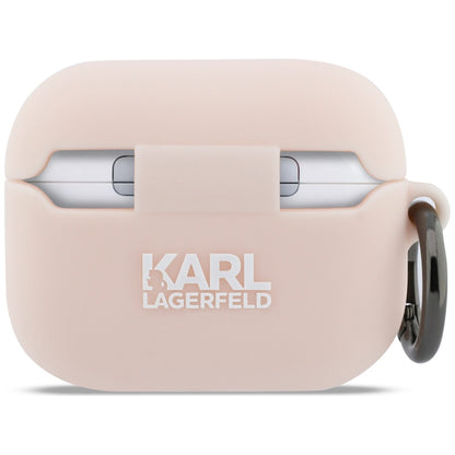 Étui Karl Lagerfeld Silicone Tête de Choupette 3D pour Apple AirPods Pro 3, Rose