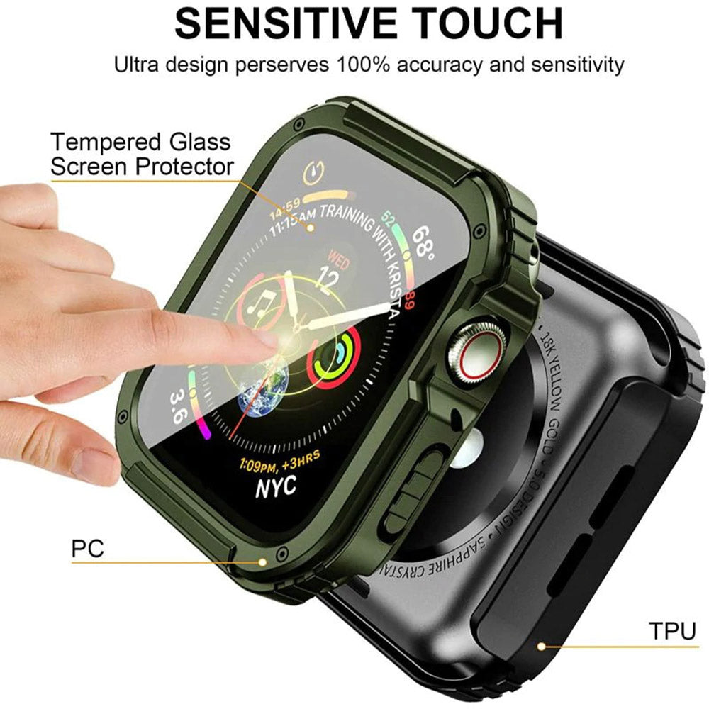 Coque Lito Armor 360 pour Apple Watch 42mm Series, Vert