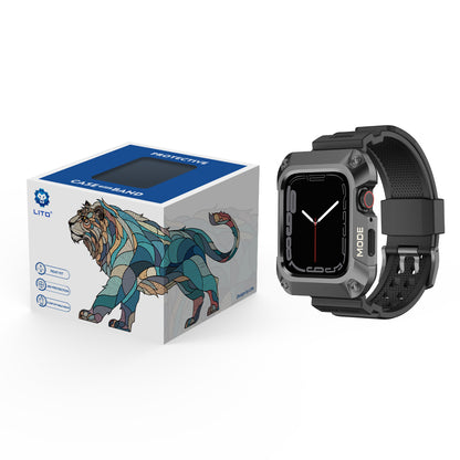 Bracelet Lito RuggedArmor pour Apple Watch 44mm Series, Gris