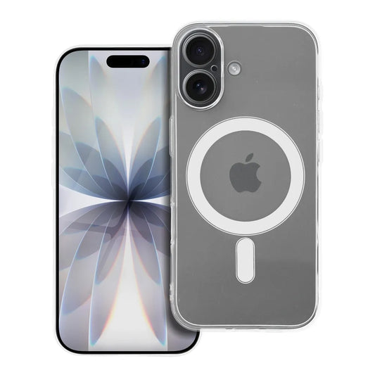 Coque MagSafe avec Protection Caméra pour Apple iPhone 16, OEM, 2mm, Transparente