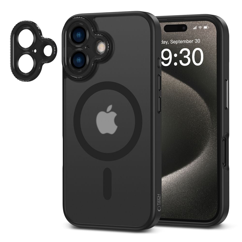 MagSafe Case for Apple iPhone 16, Tech-Protect, Magcam, Black 