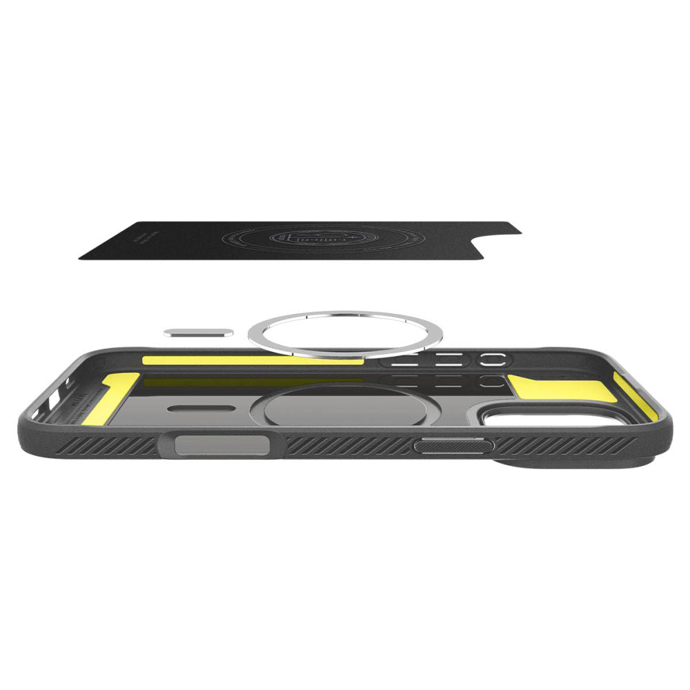 MagSafe Hülle für Apple iPhone 16 Pro Max, Spigen, Rugged Armor, Grau ACS07987 