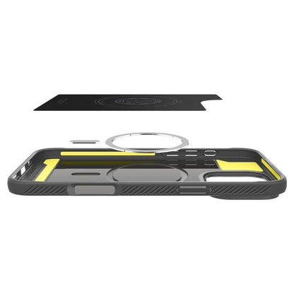 MagSafe Hülle für Apple iPhone 16 Pro Max, Spigen, Rugged Armor, Grau ACS07987 