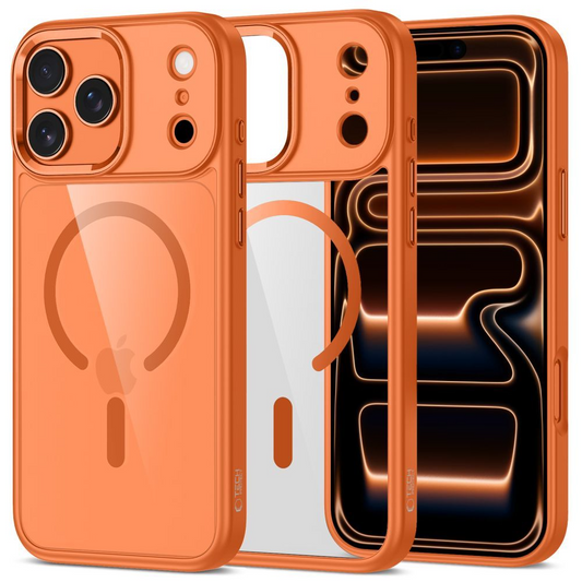 Étui MagSafe pour Apple iPhone 17 Pro Max, Tech-Protect, Magmat, Orange