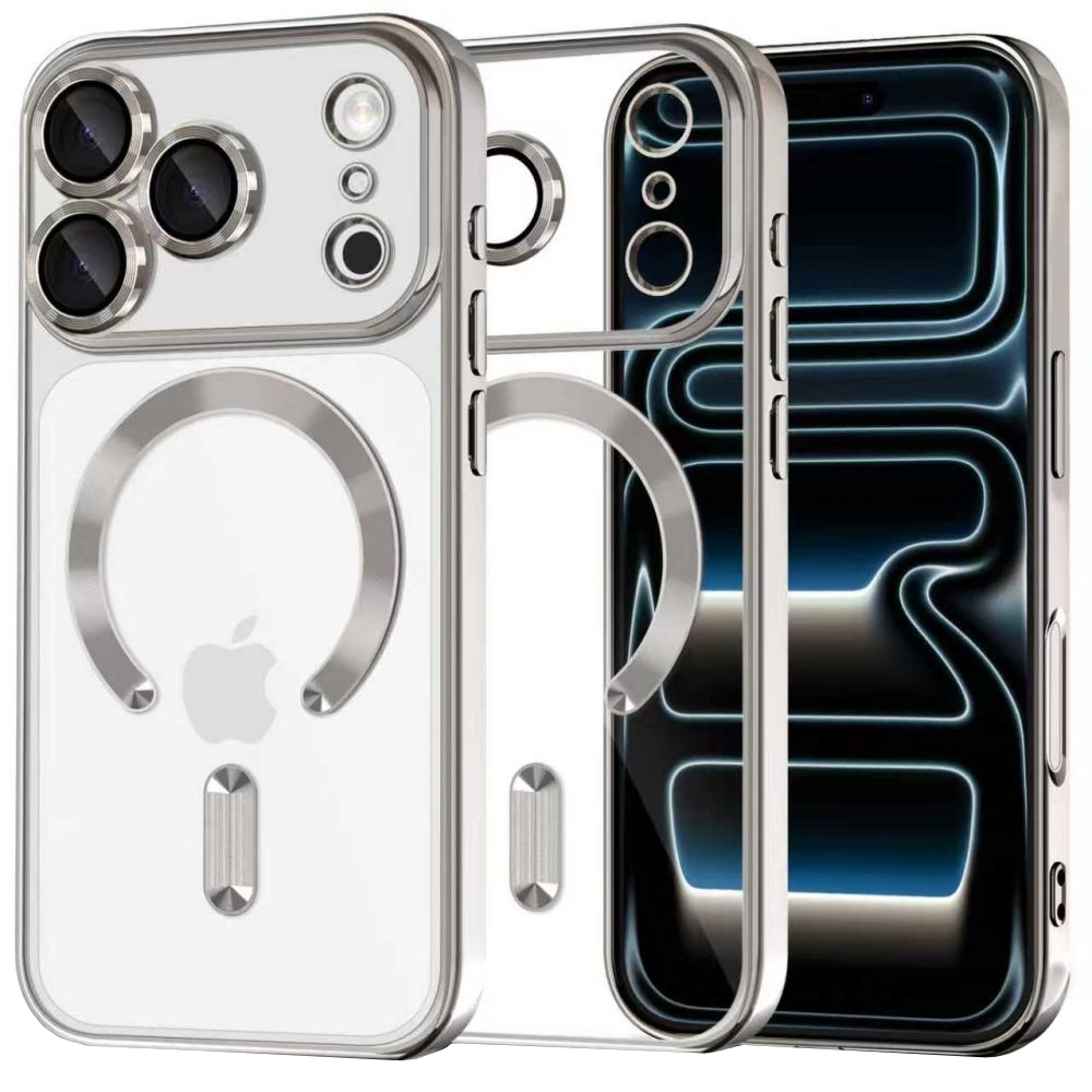Étui MagSafe pour Apple iPhone 17 Pro, Tech-Protect, Magflex, Argenté
